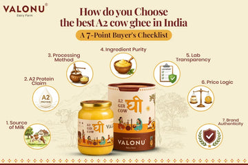 How do you choose the best A2 cow ghee in India: A 7-Point Buyer's Checklist