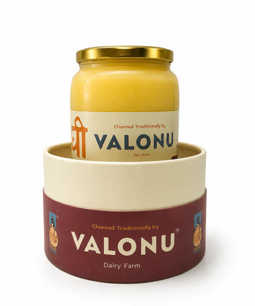 Vacuum-sealed airtight golden lid locking in all A2 ghee benefits